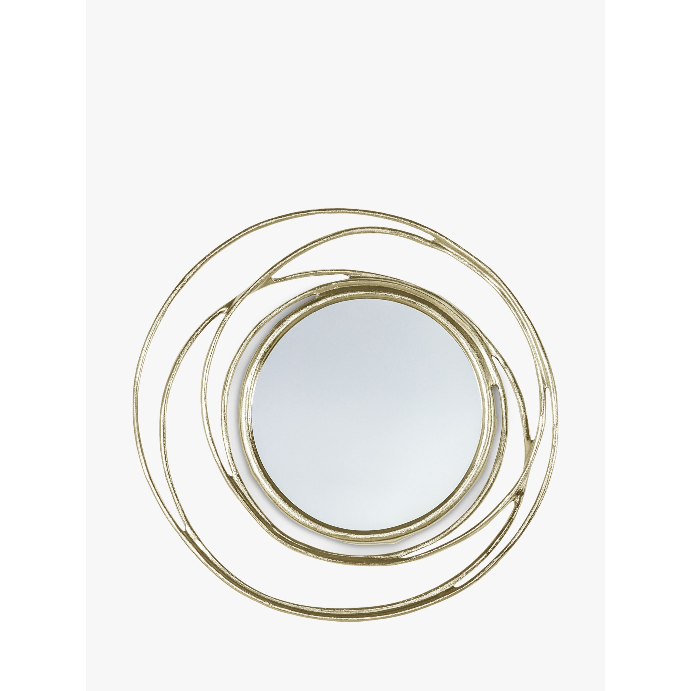 Gallery Direct Harrison Round Metal Frame Wall Mirror, 66cm - image 1