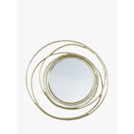 Gallery Direct Harrison Round Metal Frame Wall Mirror, 66cm - thumbnail 1