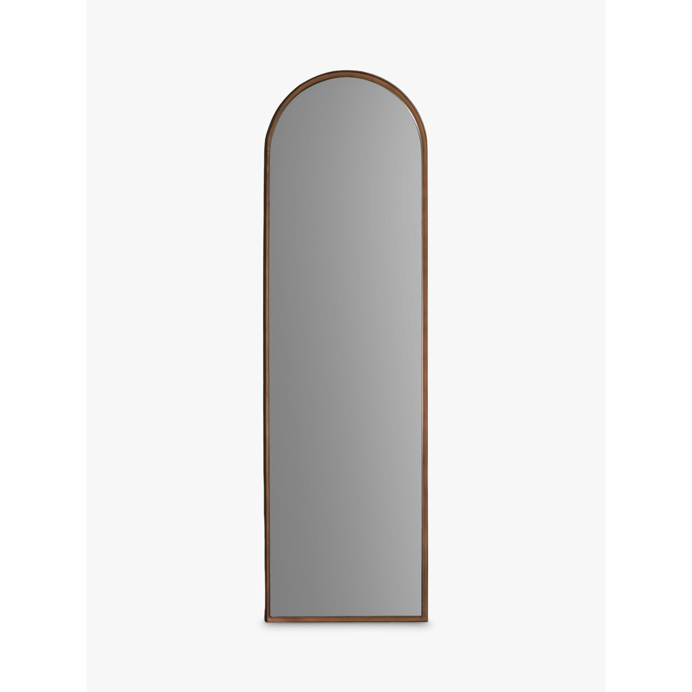Gallery Direct Greystoke Arched Metal Frame Leaner Mirror, 170 x 50.5cm, Bronze - image 1