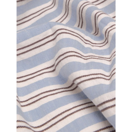 Piglet in Bed Sommerley Stripe Linen Blend Flat Sheet - thumbnail 2