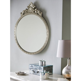 Laura Ashley Overton Round Wall Mirror, 73 x 58cm