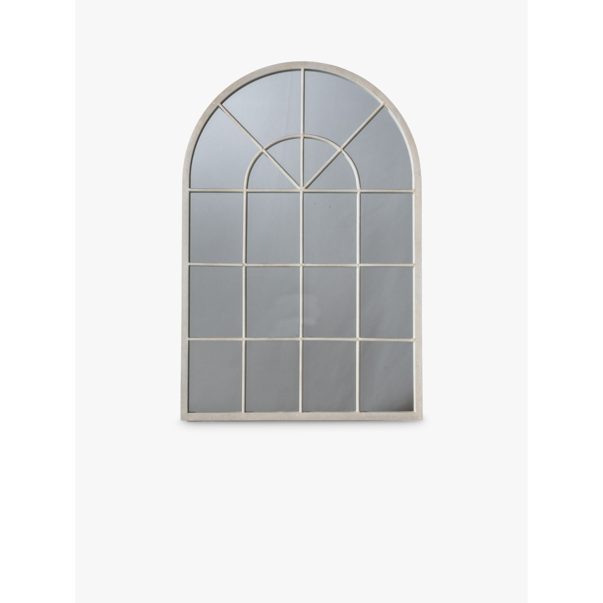 Gallery Direct Carmel Arched Metal Frame Window Wall Mirror, 90 x 60cm - image 1