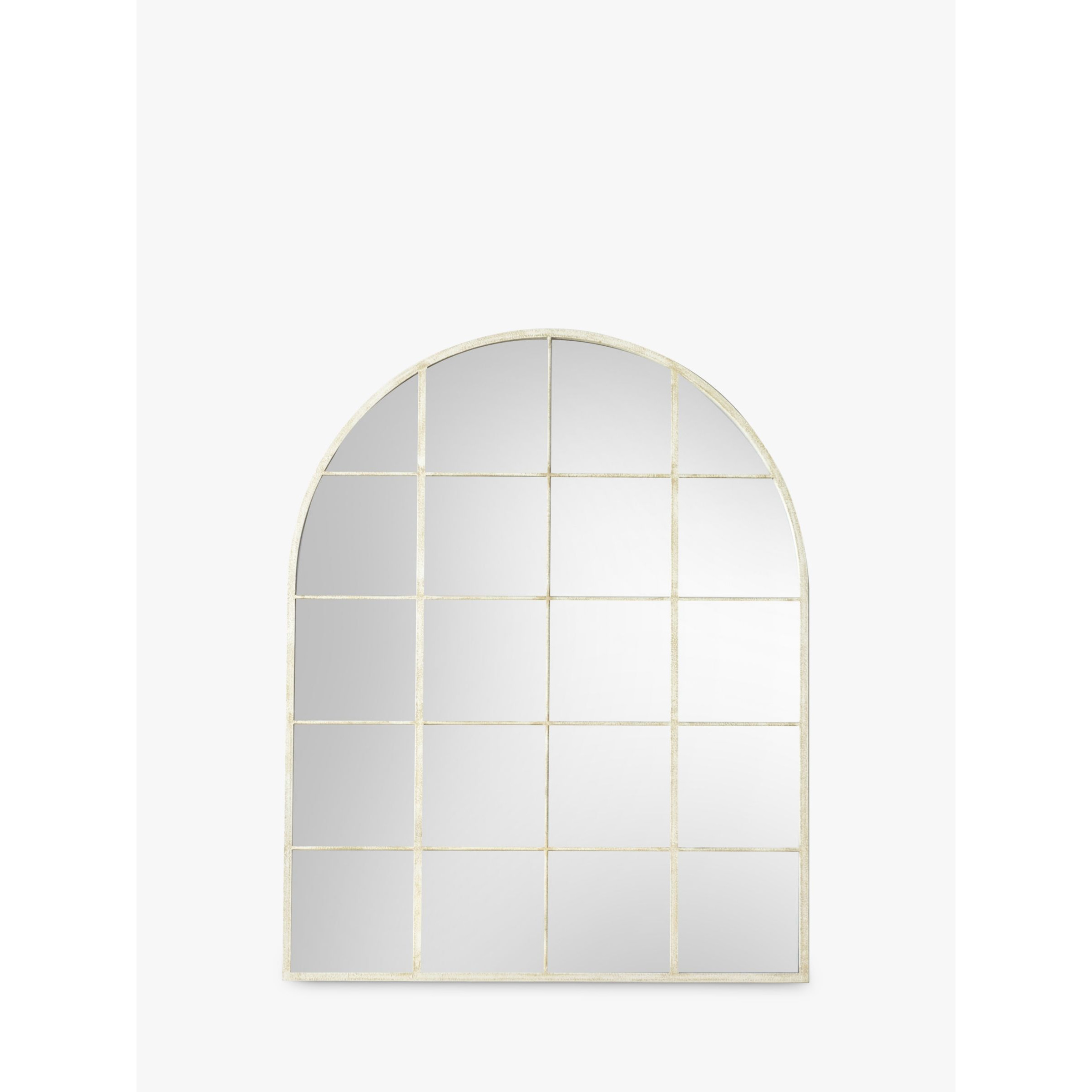 Gallery Direct Davis Arched Metal Frame Window Wall Mirror, 95 x 76cm - image 1