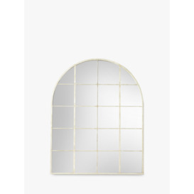 Gallery Direct Davis Arched Metal Frame Window Wall Mirror, 95 x 76cm - thumbnail 1