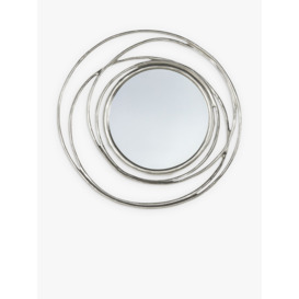 Gallery Direct Harrison Round Metal Frame Wall Mirror, 66cm - thumbnail 1