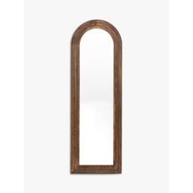 Gallery Direct Modesto Full-Length Arched Wooden Wall Mirror, 163 x 54cm, Dark Wood - thumbnail 1