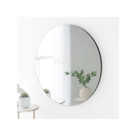 Yearn Delicacy Round Wood Frame Wall Mirror