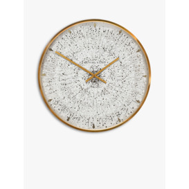 Thomas Kent Dandelion Analogue Wall Clock, 75cm, Gold - thumbnail 1