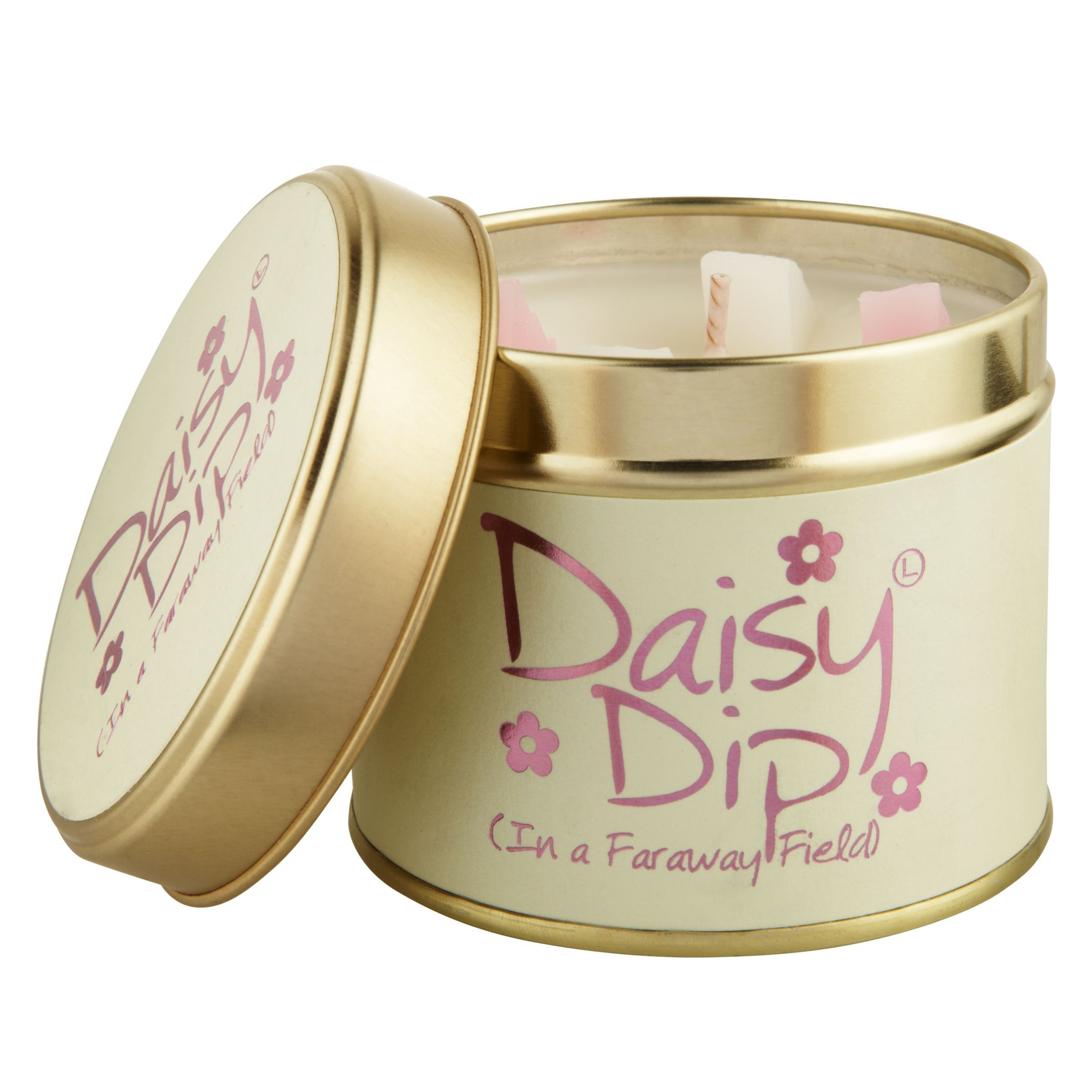 Lily-flame Daisy Dip Scented Tin Candle, 230g - image 1