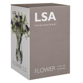 LSA International Flower Posy Vase, H17cm, Clear - thumbnail 2
