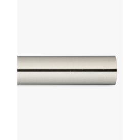John Lewis Steel Curtain Pole, L180cm x Dia.28mm - thumbnail 1