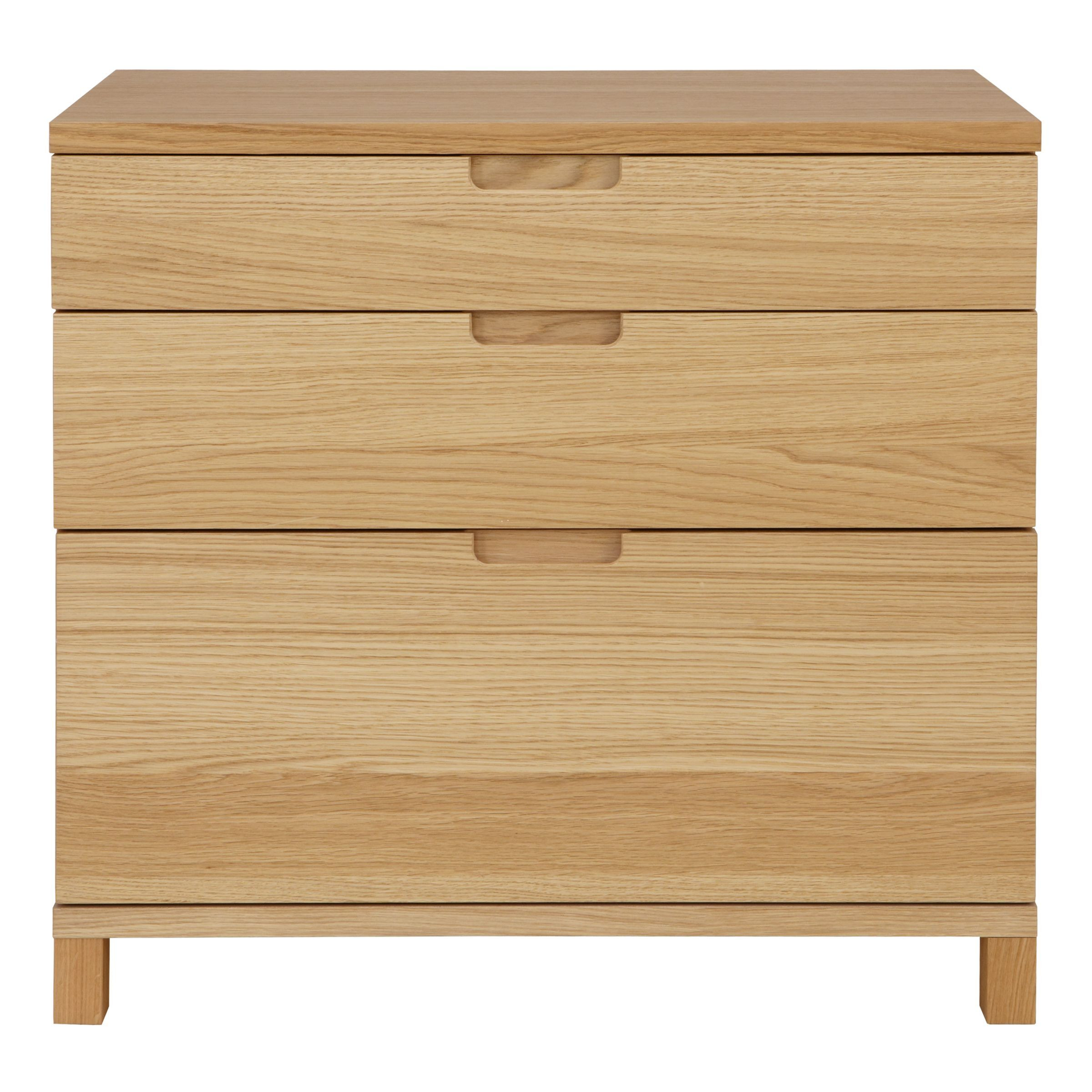 John Lewis Abacus 3-Drawer Wide Filing Chest, FSC-Certified (Oan Wood) - image 1