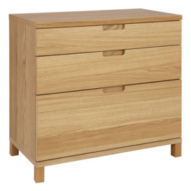 John Lewis Abacus 3-Drawer Wide Filing Chest, FSC-Certified (Oan Wood) - thumbnail 2