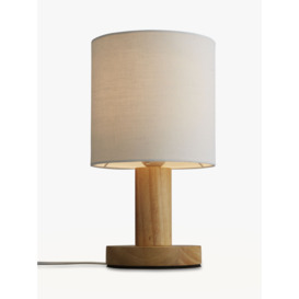 John Lewis ANYDAY Slater Wood Touch Table Lamp - thumbnail 1