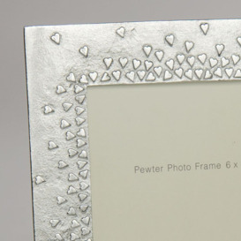 Lancaster and Gibbings Floating Hearts Photo Frame, Pewter - thumbnail 2