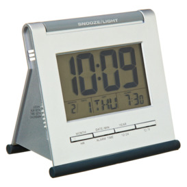 Acctim Apex Smartlite® LCD Digital Alarm Clock, Silver - thumbnail 2