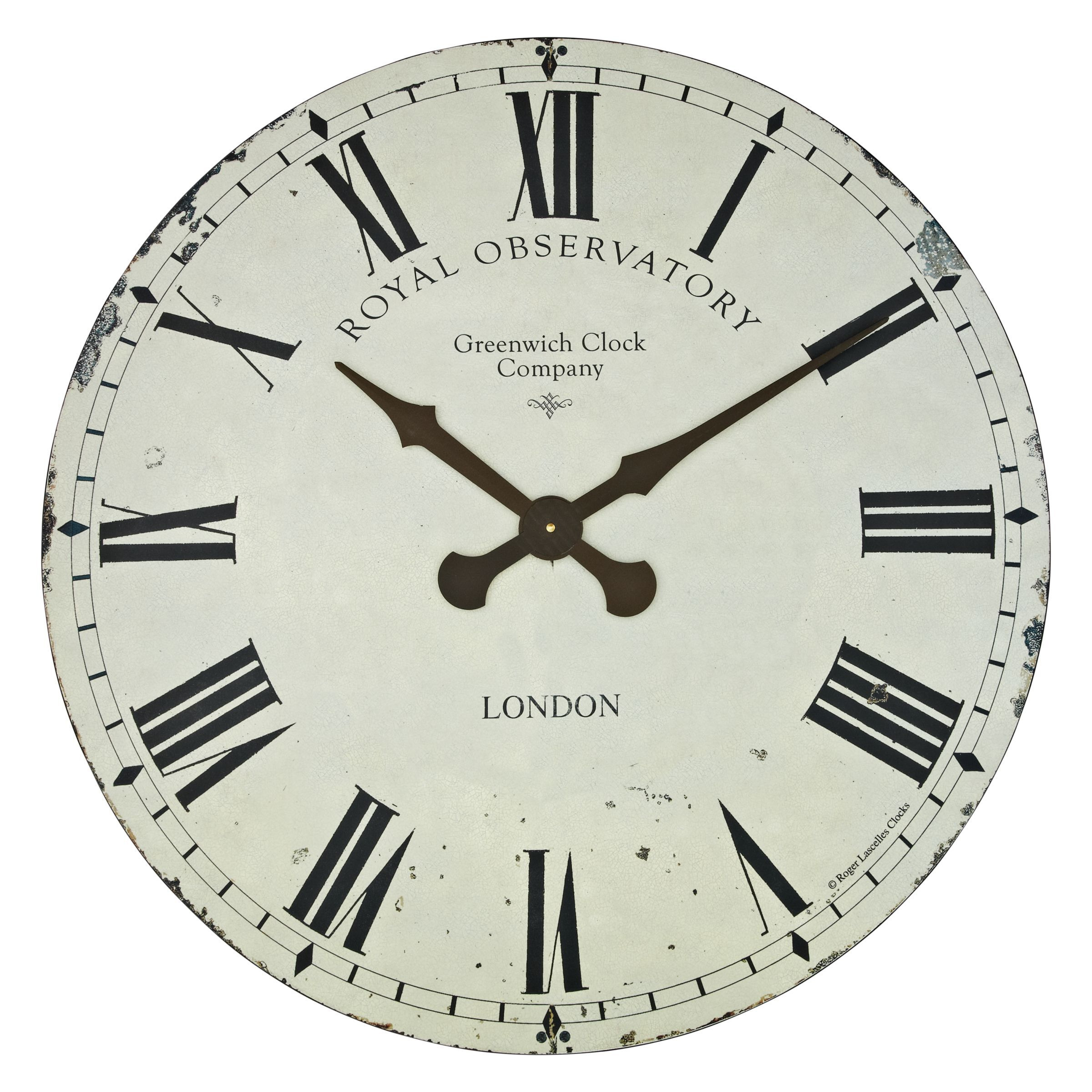 Lascelles Greenwich Wall Clock, Dia.70cm, Cream - image 1