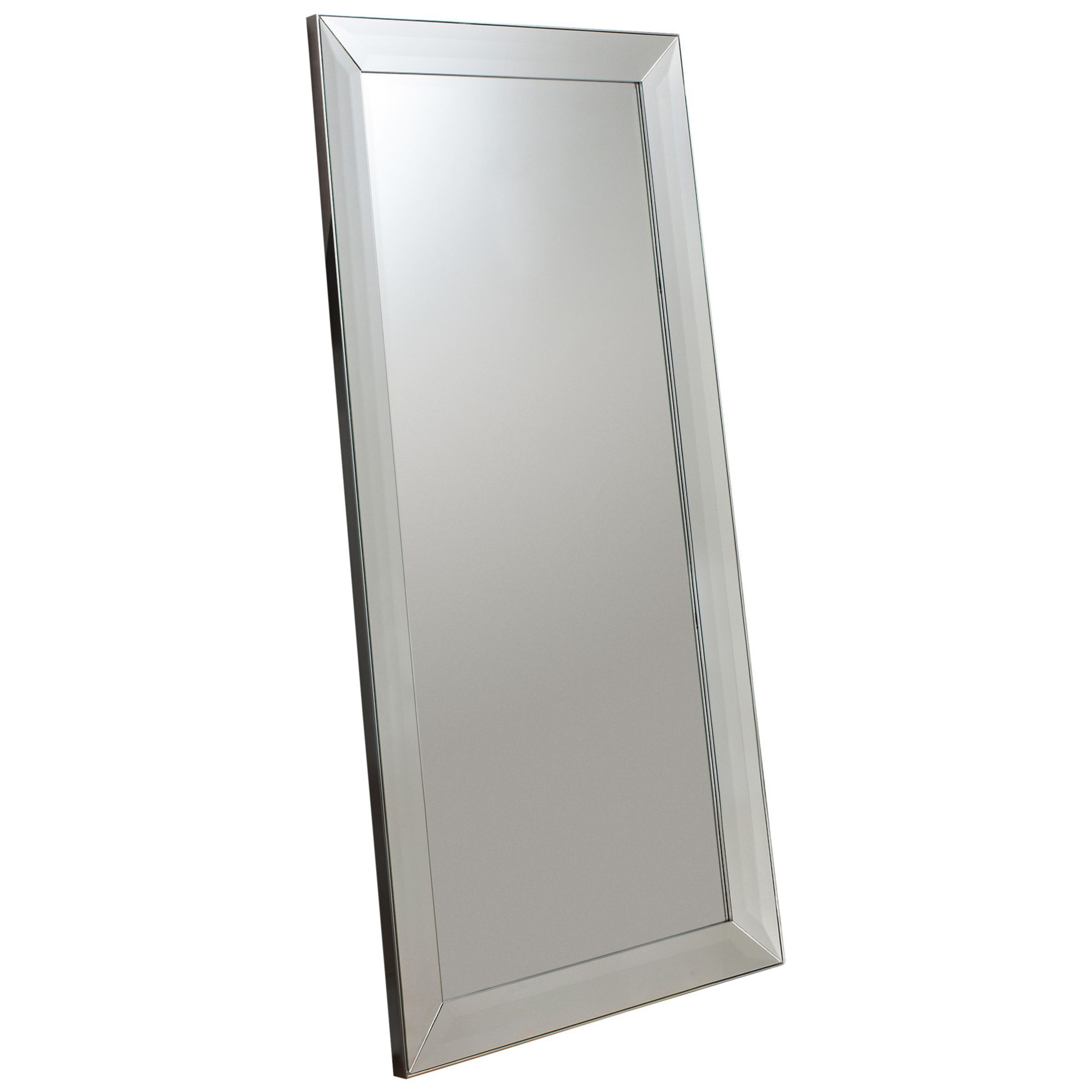 Gallery Direct Modena Rectangular Leaner Mirror, Silver, 165 x 78.5cm - image 1