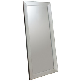 Gallery Direct Modena Rectangular Leaner Mirror, Silver, 165 x 78.5cm - thumbnail 1