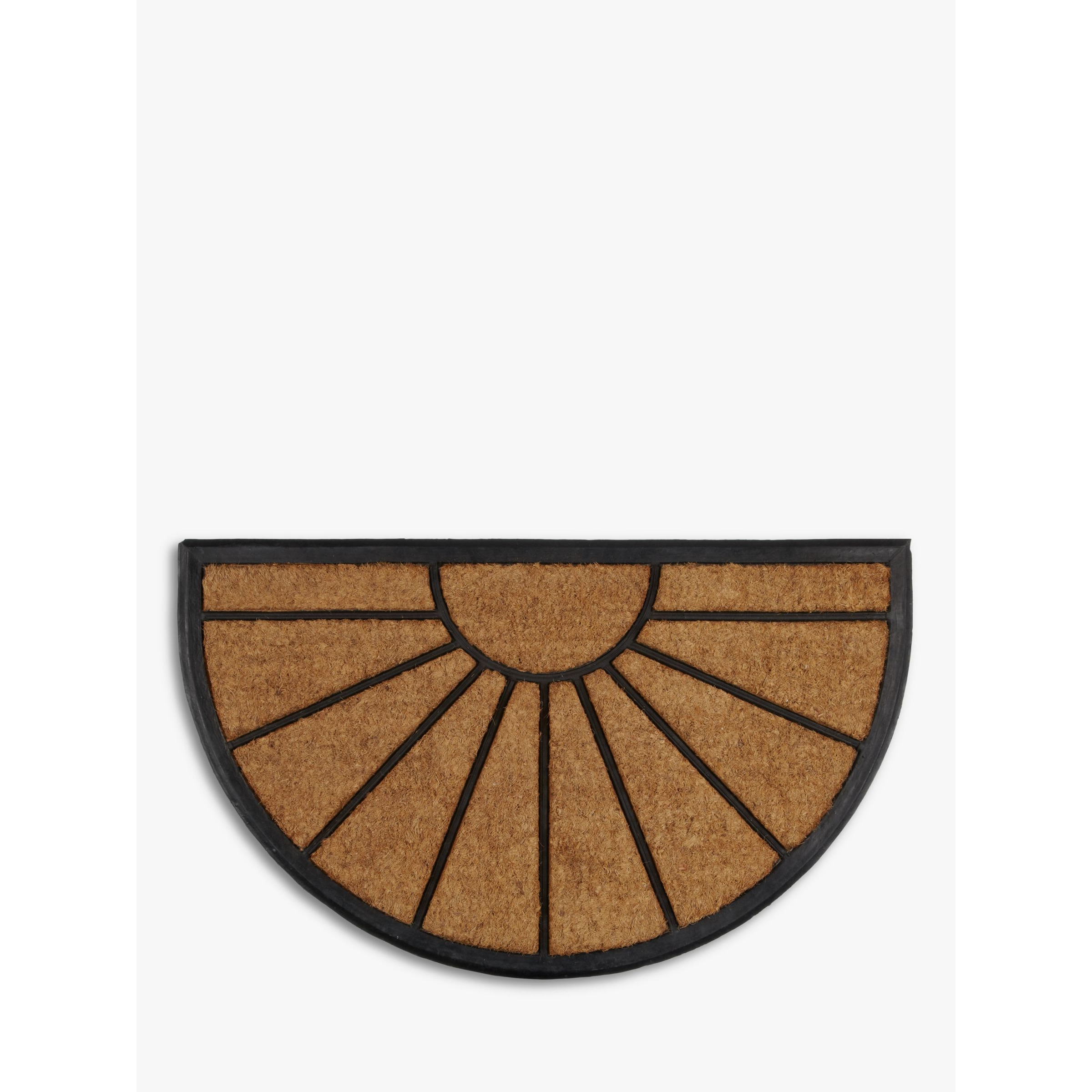 John Lewis Sunburst Rubber and Coir Door Mat Rug