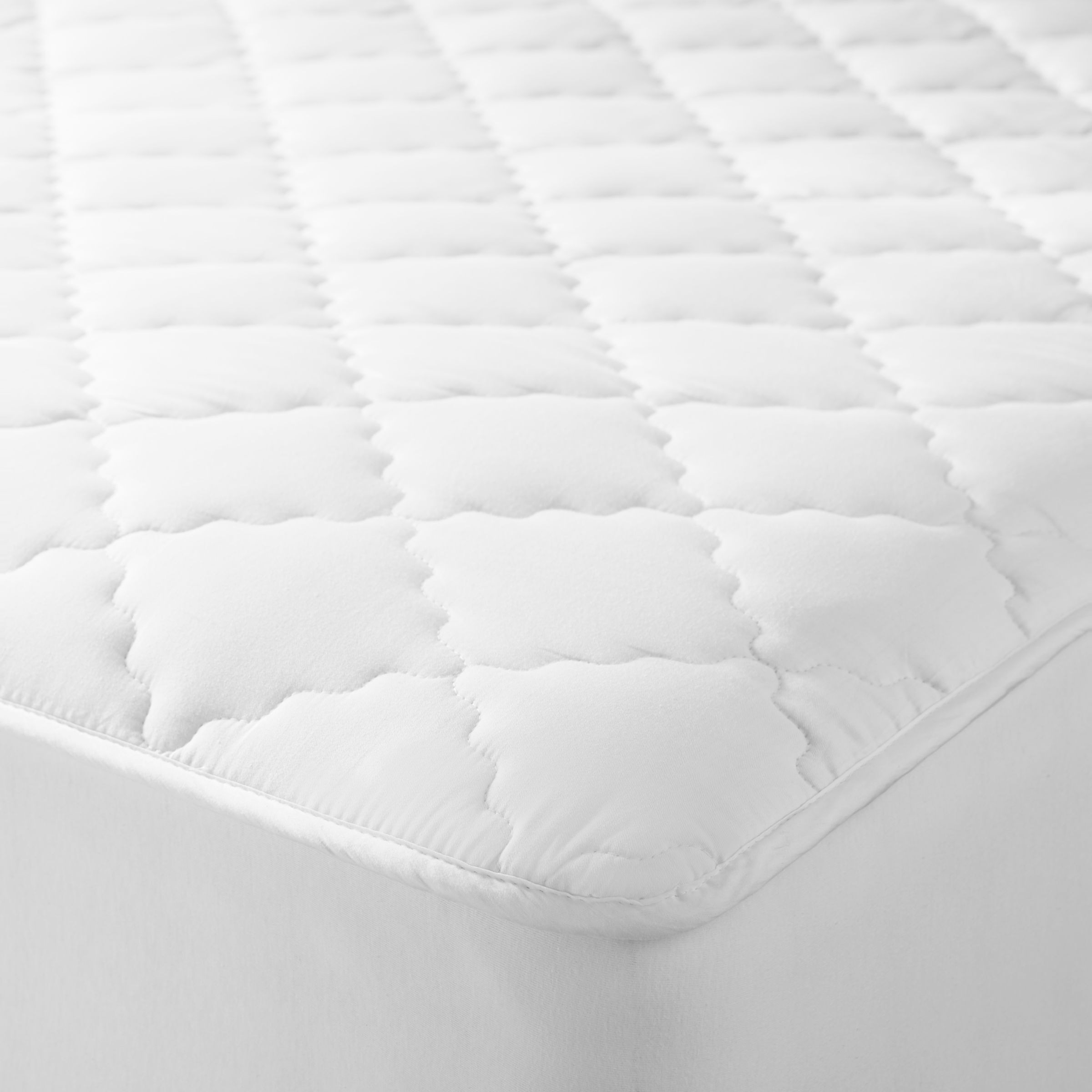John Lewis Natural Collection Pure Cotton Quilted Mattress Enhancer - image 1
