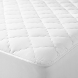 John Lewis Natural Collection Pure Cotton Quilted Mattress Enhancer - thumbnail 1