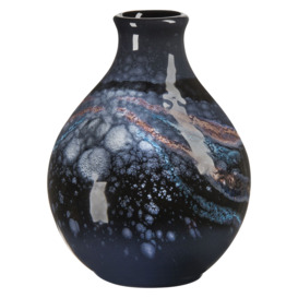 Poole Pottery Celestial Bud Vase, Grey/Blue, H12.5cm - thumbnail 1