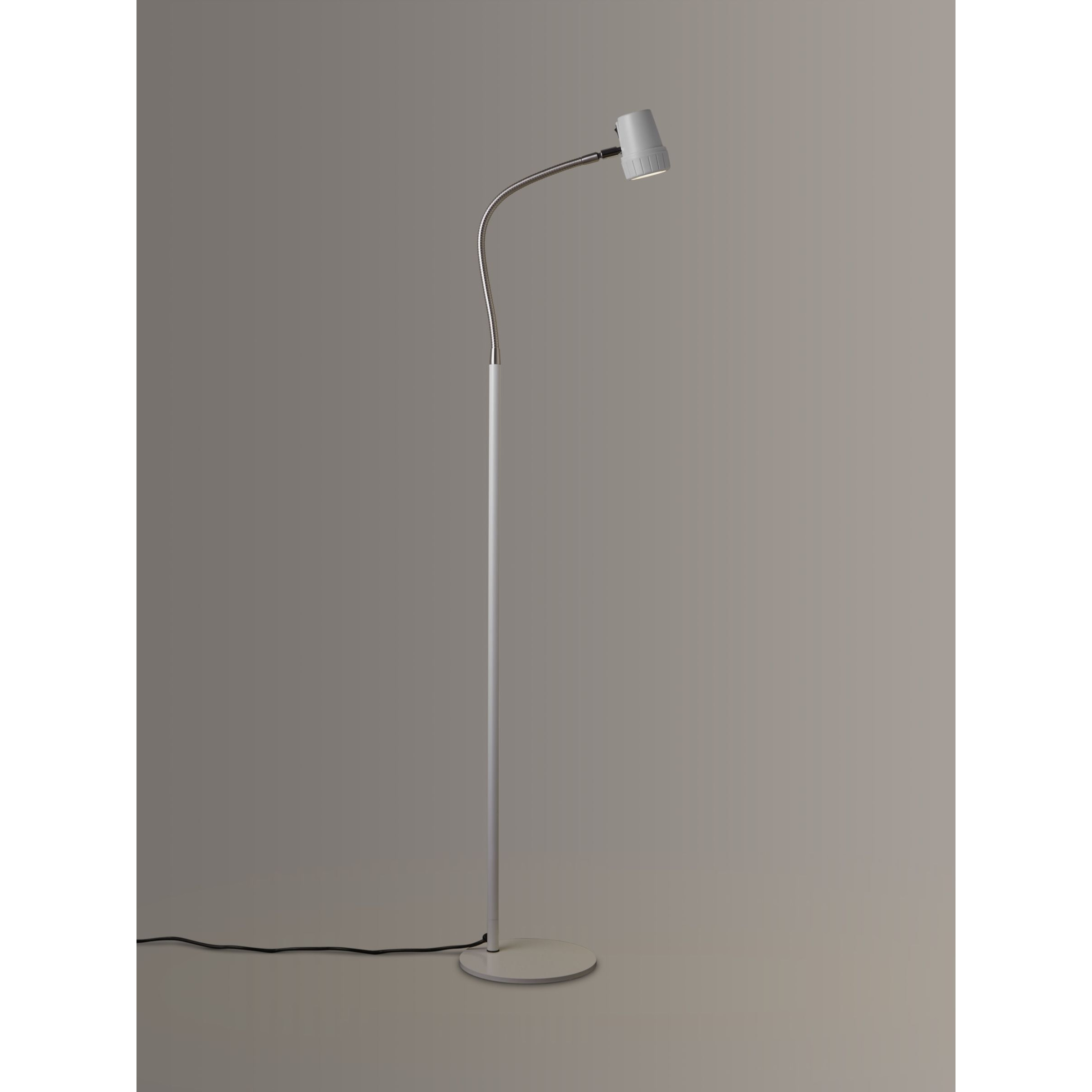 Serious Readers Alex Dimmable LED Floor Lamp, White/Nickel - image 1