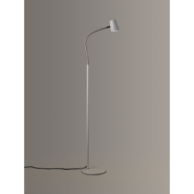 Serious Readers Alex Dimmable LED Floor Lamp, White/Nickel - thumbnail 1