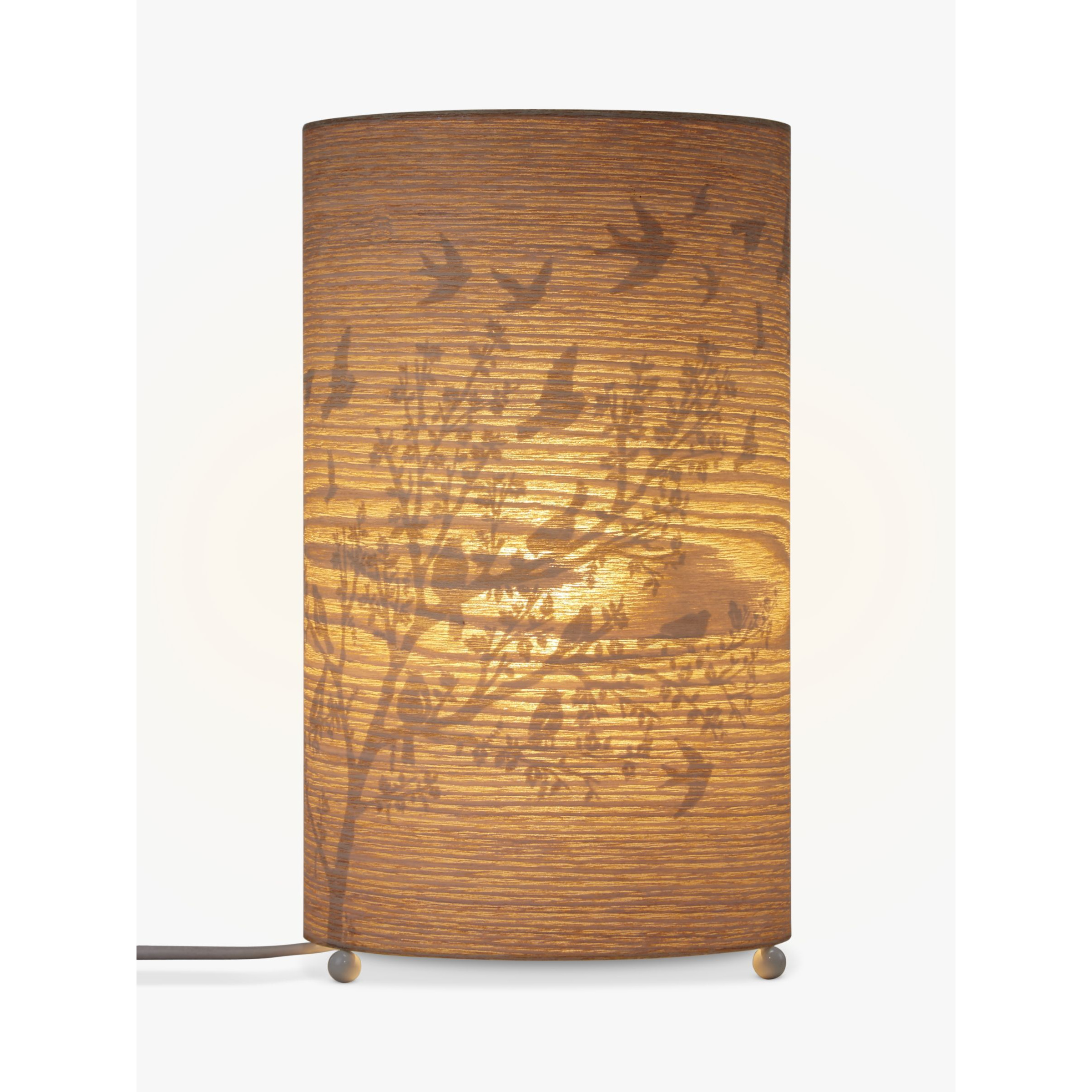 John Lewis & Partners Flock Birds Wood Veneer Table Lamp