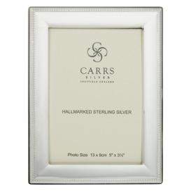 Carrs Berkeley Bead Photo Frame, Sterling Silver - thumbnail 1