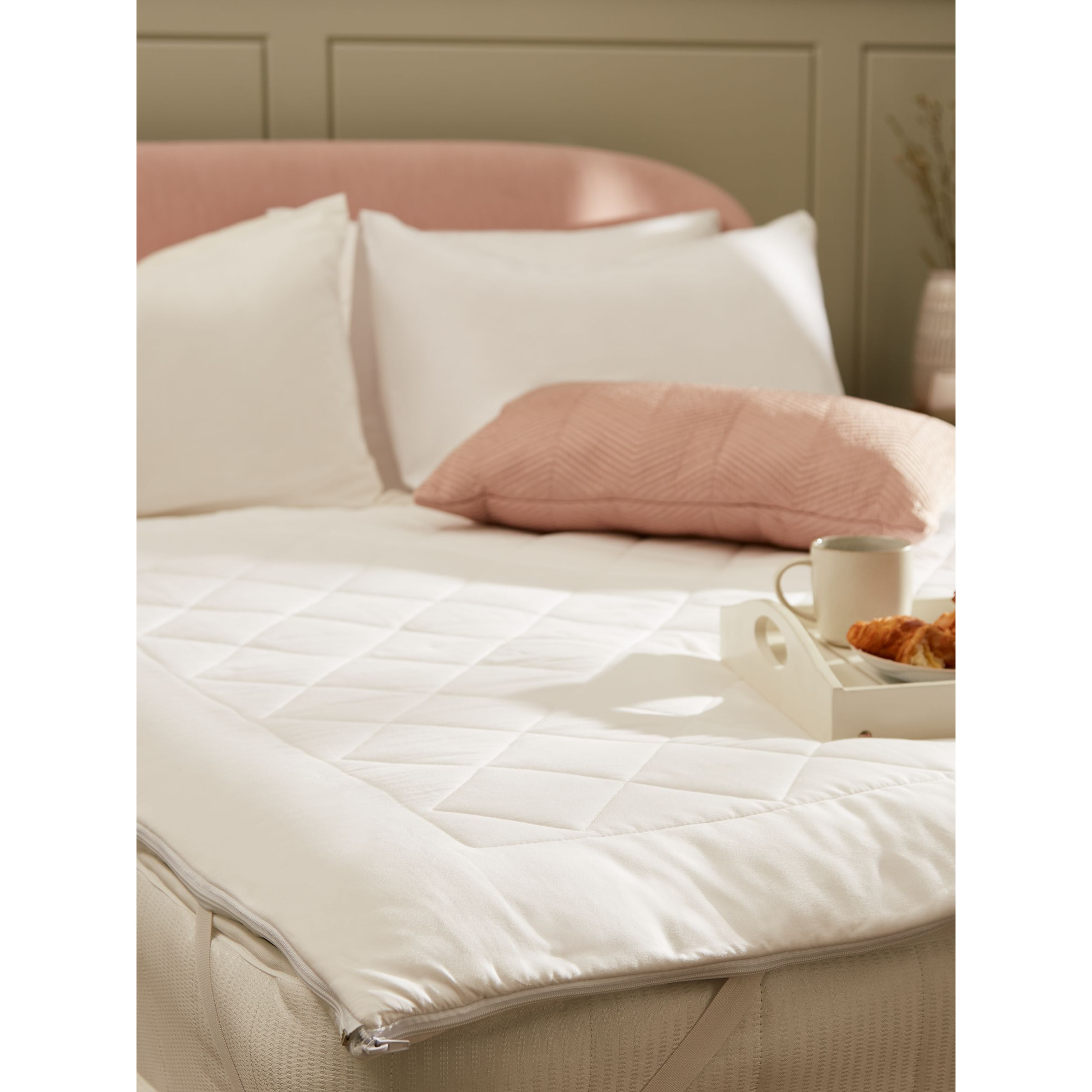 John Lewis Natural Light Cotton Comfort Dual Layer 3cm Deep