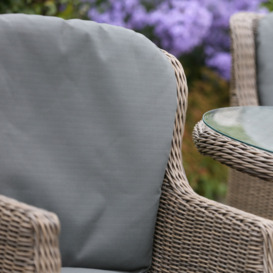 4 Seasons Outdoor Valentine High Back Garden Dining Chair, Pure - thumbnail 3