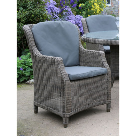 4 Seasons Outdoor Valentine High Back Garden Dining Chair, Pure - thumbnail 2