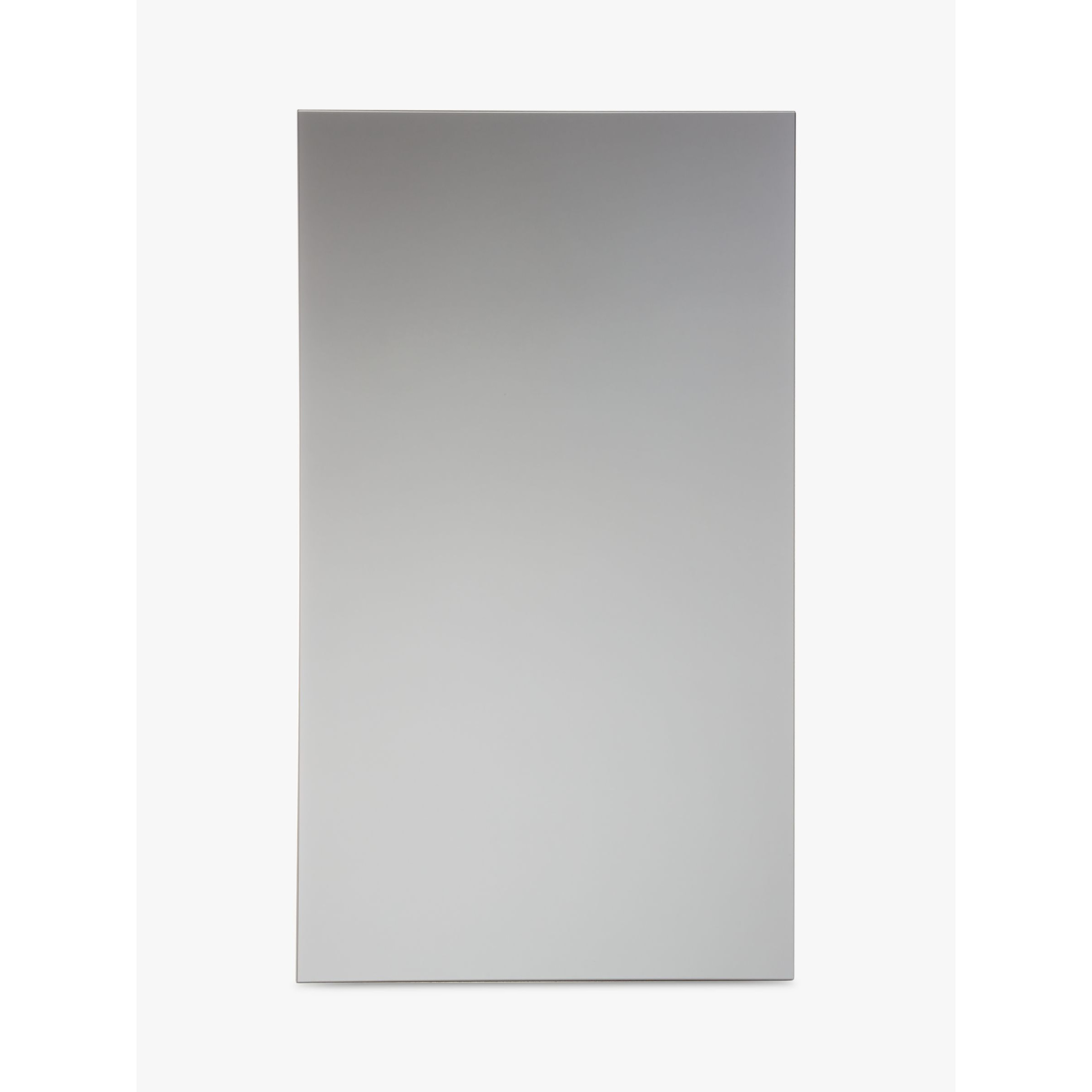 John Lewis Single Mirrored Bathroom Cabinet, Silver - image 1