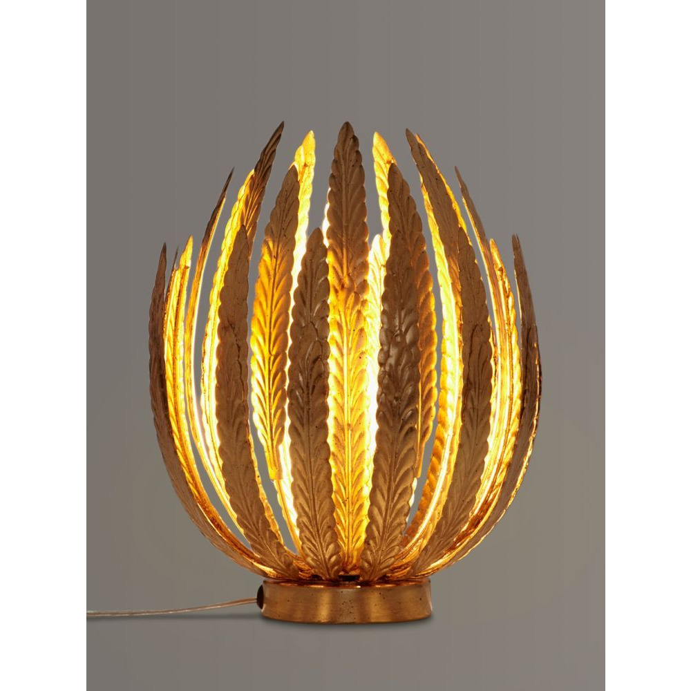 John Lewis Montserrat Leaf Table Lamp, Gold - image 1