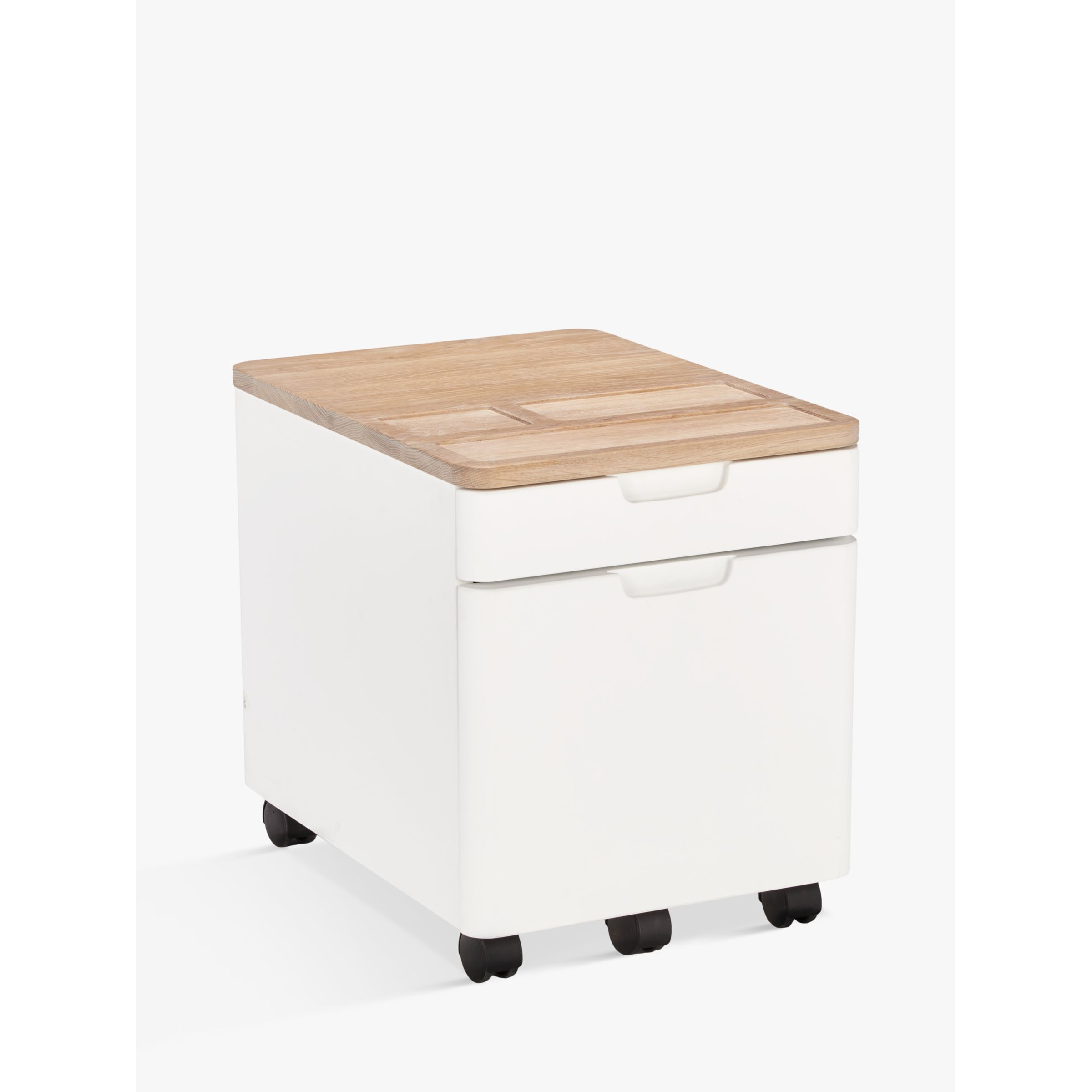 Ebbe Gehl for John Lewis Mira Filing Cabinet, White/Oak - image 1