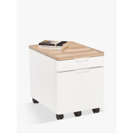 Ebbe Gehl for John Lewis Mira Filing Cabinet, White/Oak - thumbnail 5
