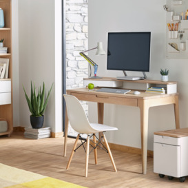Ebbe Gehl for John Lewis Mira Filing Cabinet, White/Oak - thumbnail 6