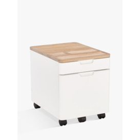 Ebbe Gehl for John Lewis Mira Filing Cabinet, White/Oak - thumbnail 1