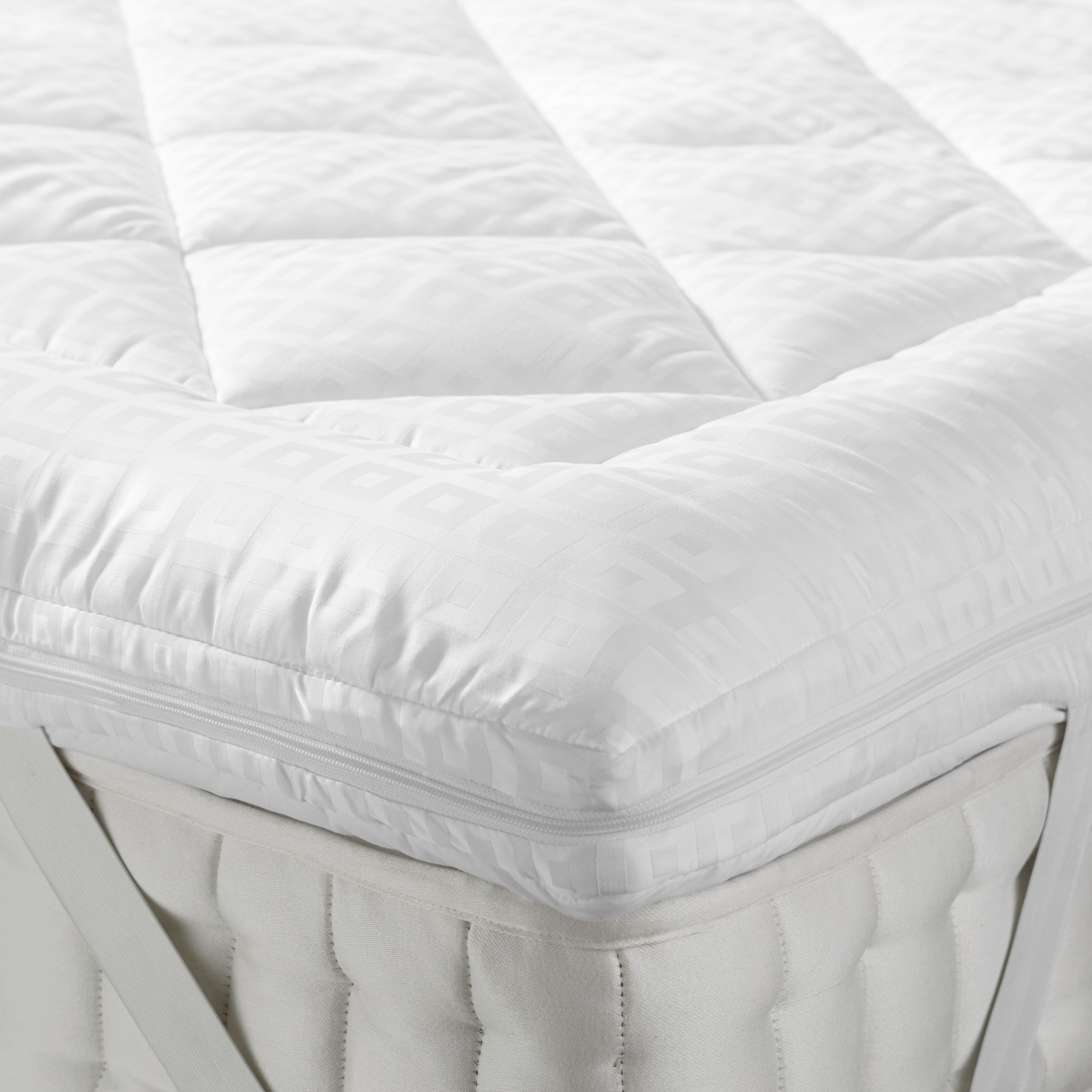 John Lewis Synthetic Soft Touch Washable Dual Layer 6cm Deep Mattress Topper - image 1