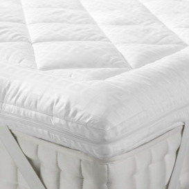 John Lewis Synthetic Soft Touch Washable Dual Layer 6cm Deep Mattress Topper - thumbnail 1