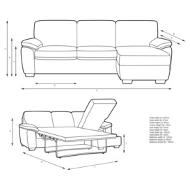 John Lewis Camden 5+ Seater RHF Storage Chaise End Sofa Bed - thumbnail 2