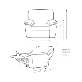 John Lewis Camden Manual Recliner Armchair - thumbnail 2