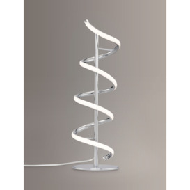 John Lewis Zena LED Twist Table Lamp, Polished Chrome - thumbnail 1
