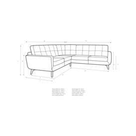 John Lewis Barbican 5+ Seater Leather Corner Sofa, Dark Leg - thumbnail 2