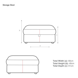 John Lewis Oliver Modular Leather Storage Stool Unit, Dark Leg - thumbnail 2
