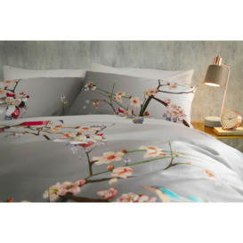 Ted Baker Flight of the Orient Cotton Bedding, Grey - thumbnail 2