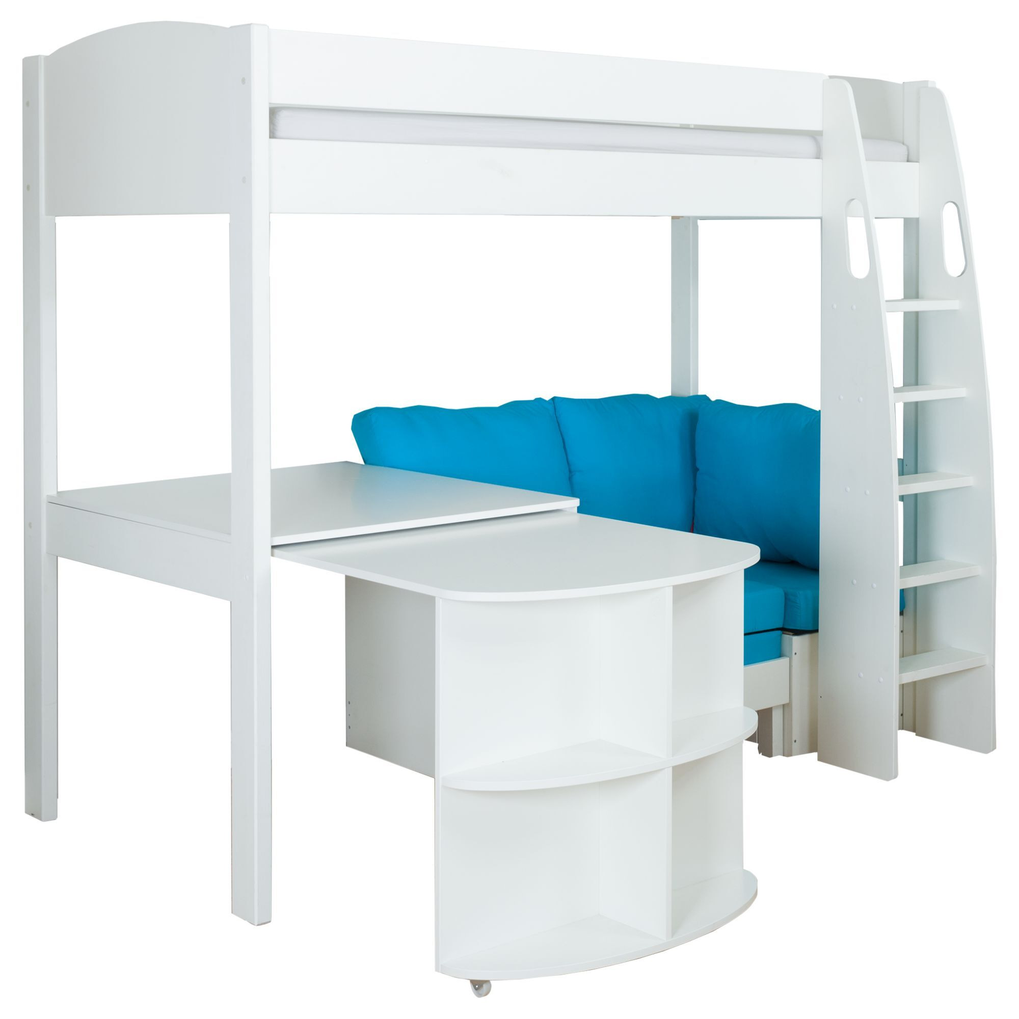 Stompa Uno S Plus High-Sleeper Bed with Pull-Out Desk and Chair Bed - image 1