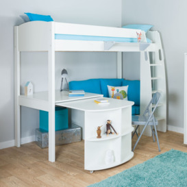 Stompa Uno S Plus High-Sleeper Bed with Pull-Out Desk and Chair Bed - thumbnail 2
